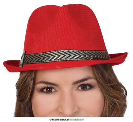 GU gorro gangster rojo