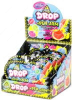 Expositor de 12 unidades de Profisa Sour Drop + Pen Jam con gominolas y gel ácido en Dulcealmacen