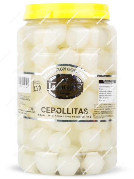 Tarro de 1,44kg de Cebollitas en Vinagre Selección Gourmet de la marca La Encajera en Dulcealmacen