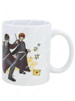 Taza de cerámica blanca con diseño stor taza ceramica sublim harry potter design 2 mostrando a Harry Potter y Ron Weasley con varitas - Dulcealmacen