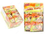 Caja expositora de 18 unidades de gominolas gigantes Big Toastie con forma de sándwich de la marca Gummi Zone, producto sin gluten - Dulcealmacen