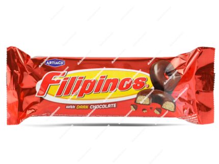 Filipinos Chocolate Negro 67g | Crujientes Galletas de Aro Bañadas con Puro Chocolate Negro